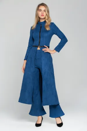 Midnight Blue Full Sleeves Zip Up 2 piece