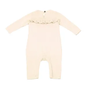 Milan Pastel Knit Ruffle Jumpsuit Romper (Organic Cotton) - 2 Colors