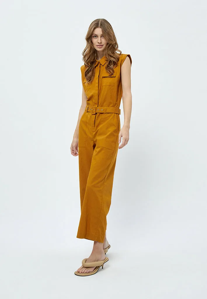 MSShelba Linen Jumpsuit - Sun Baked Brown