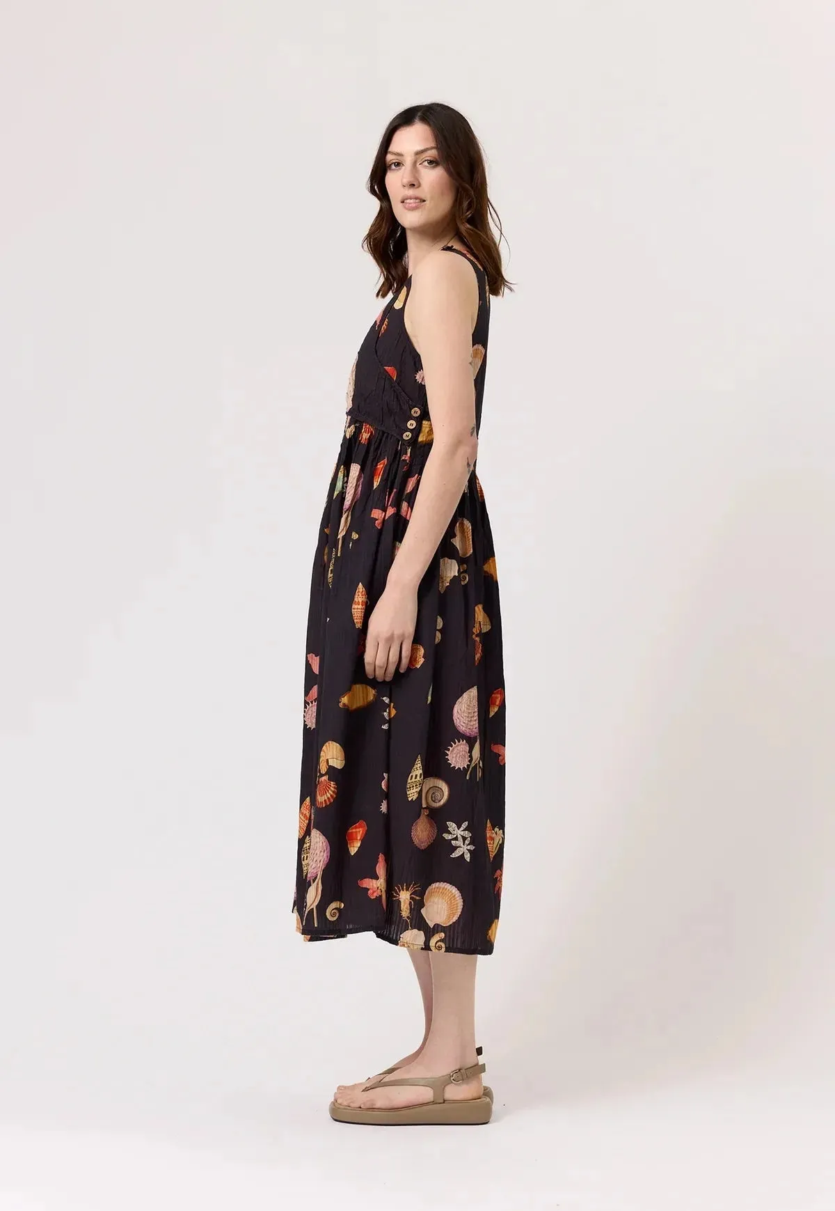 Nancybird Simpson Dress in Charcoal Shell