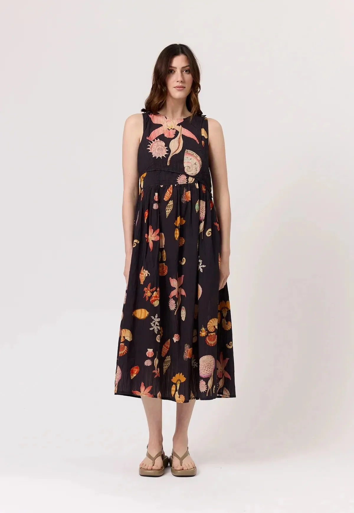 Nancybird Simpson Dress in Charcoal Shell