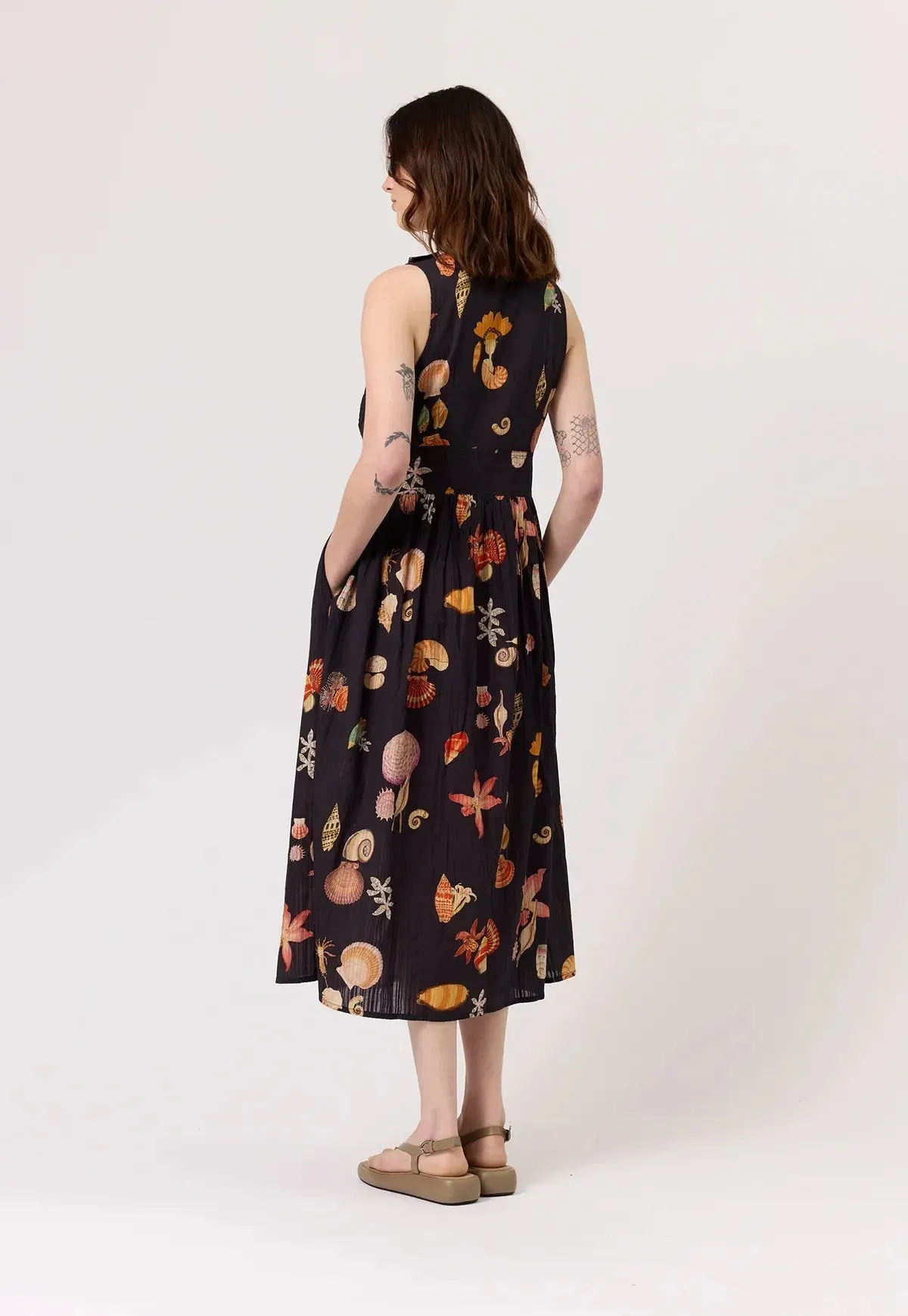 Nancybird Simpson Dress in Charcoal Shell