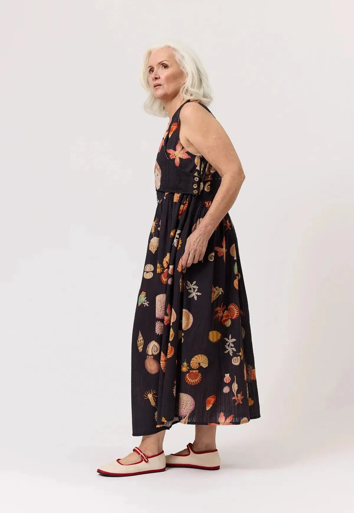 Nancybird Simpson Dress in Charcoal Shell