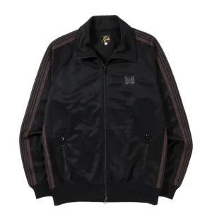 NEEDLES TRACK JACKET POLY SMOOTH BLACK