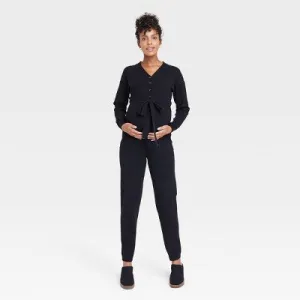 New - Nursing Maternity And Beyond Jumpsuit - Isabel Maternity by Ingrid & Isabel Black XL