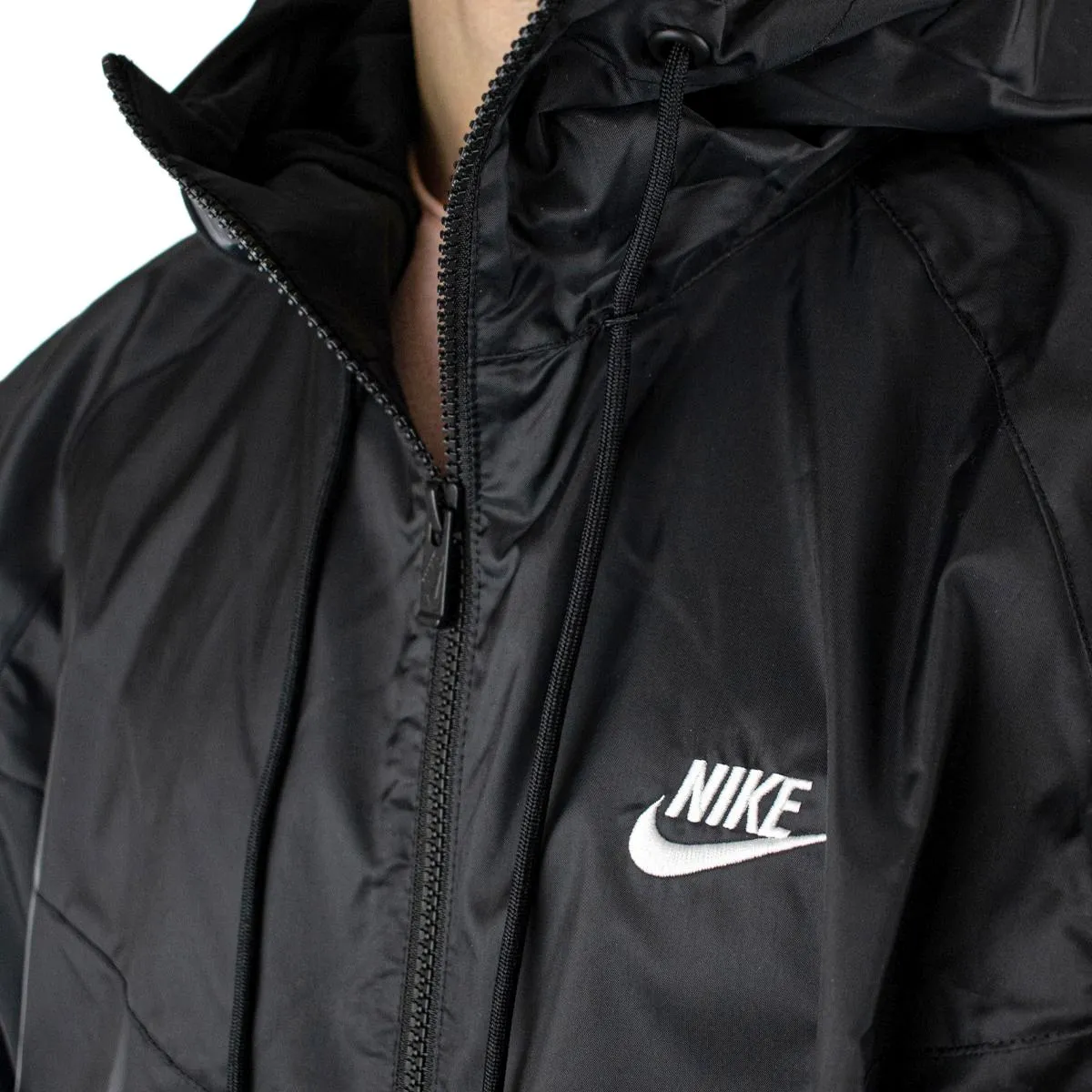 Nike Woven Windrunner Regen Jacke DA0001-010 - schwarz-weiss