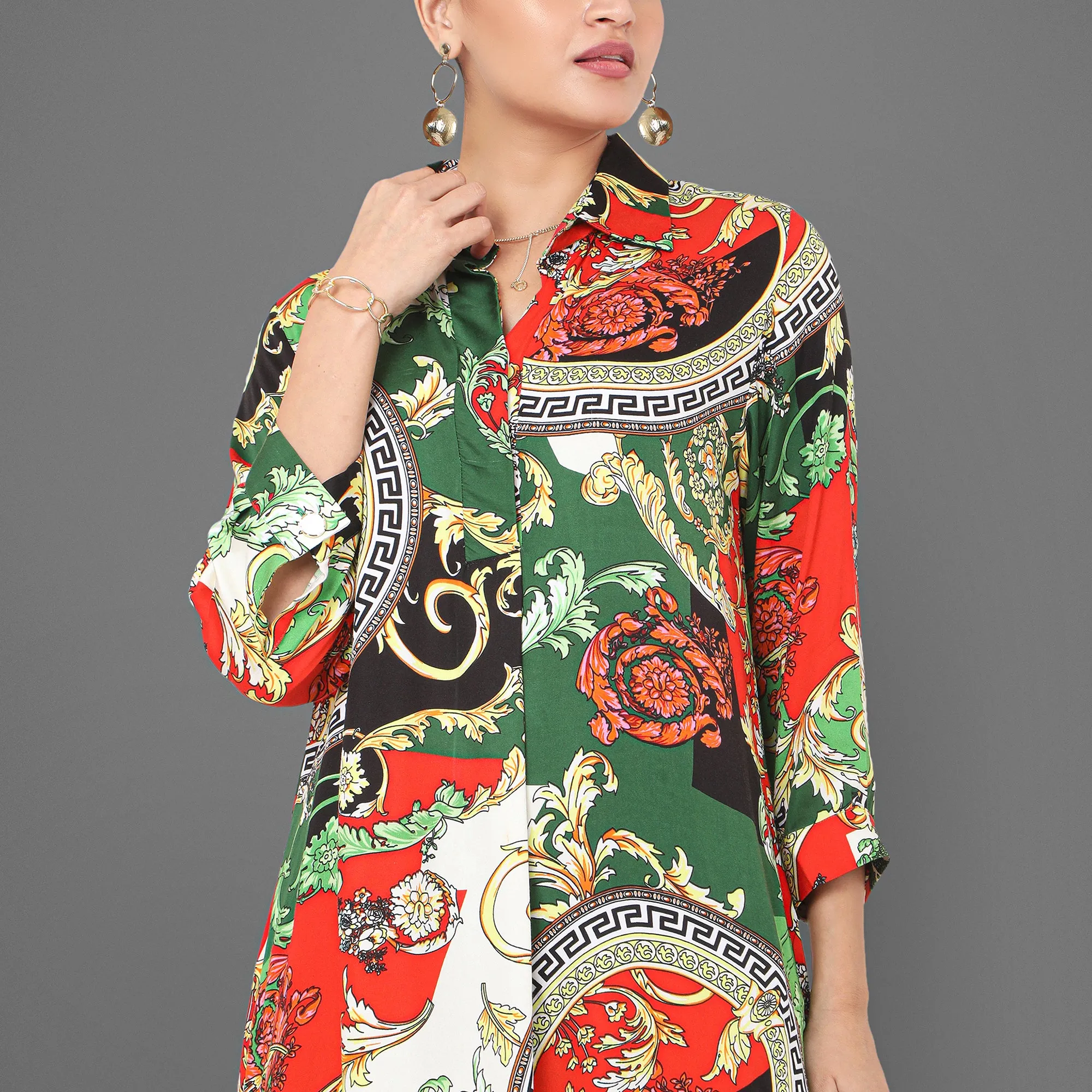 Nina Scarf Printed Tunic