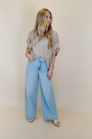 Nori Hi Rise Wide Leg Jeans