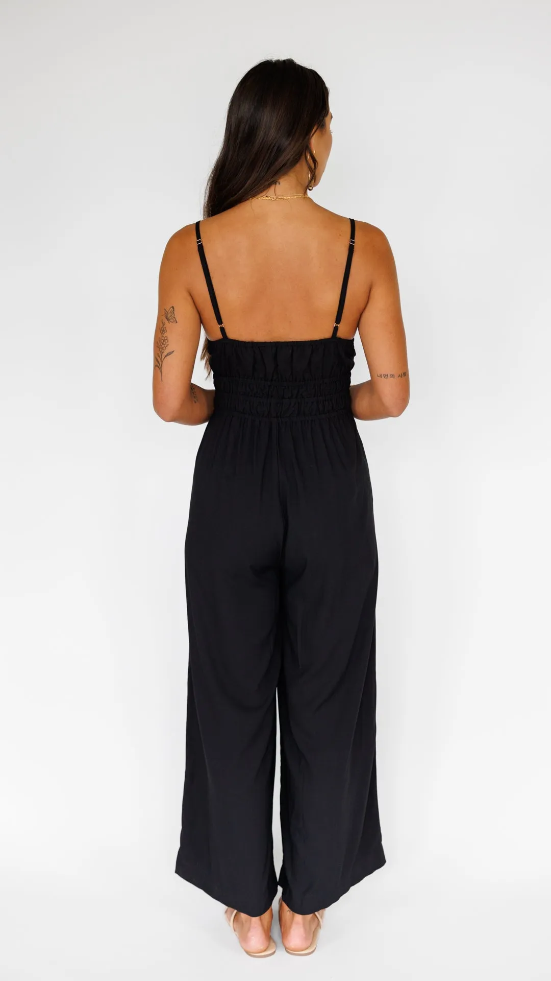 Opal Jumpsuit / Solid Black