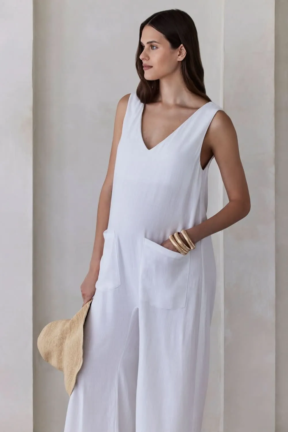 Oversized Linen Jumpsuit