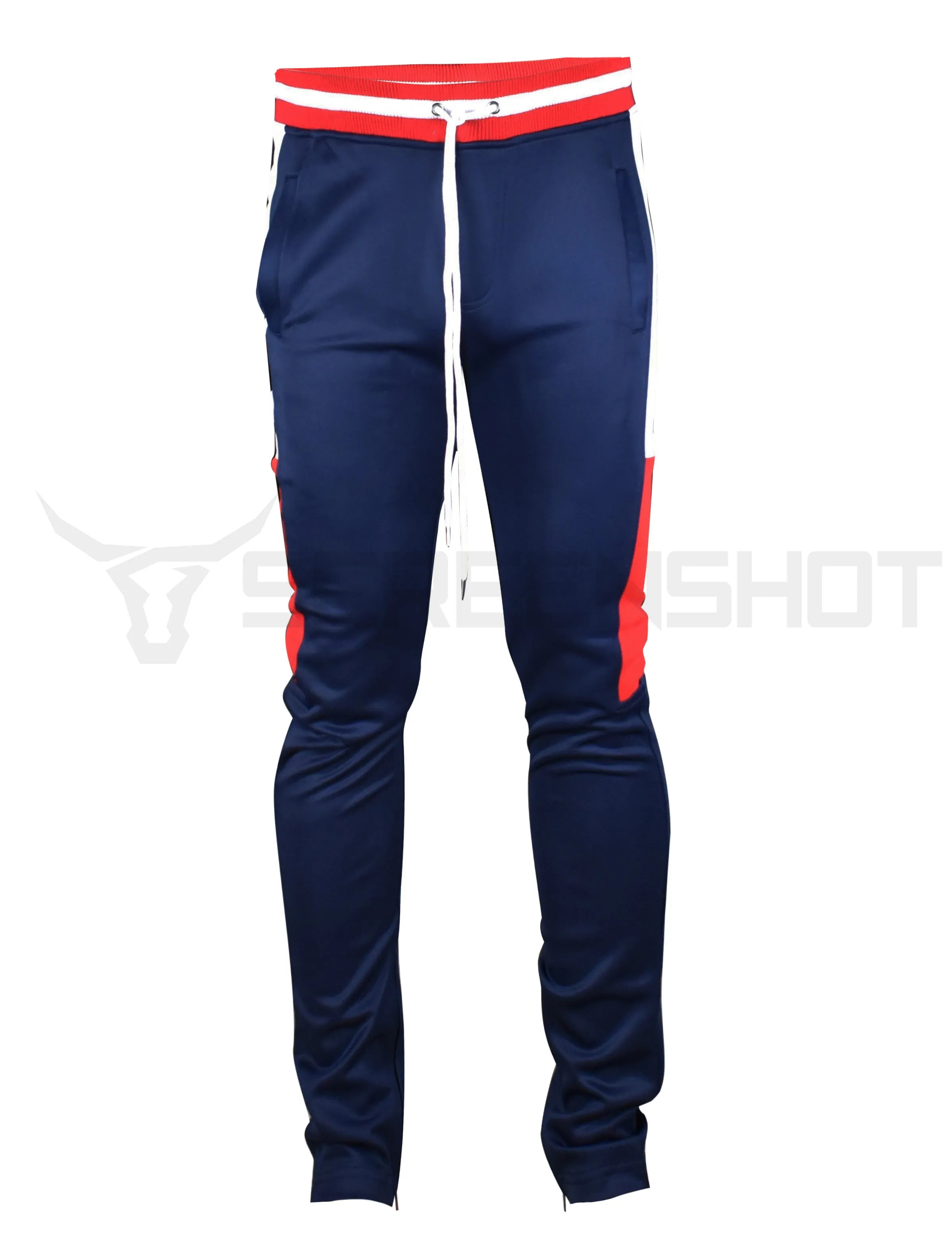 P11855-SIDE COLOR BLOCK TRACK PANTS