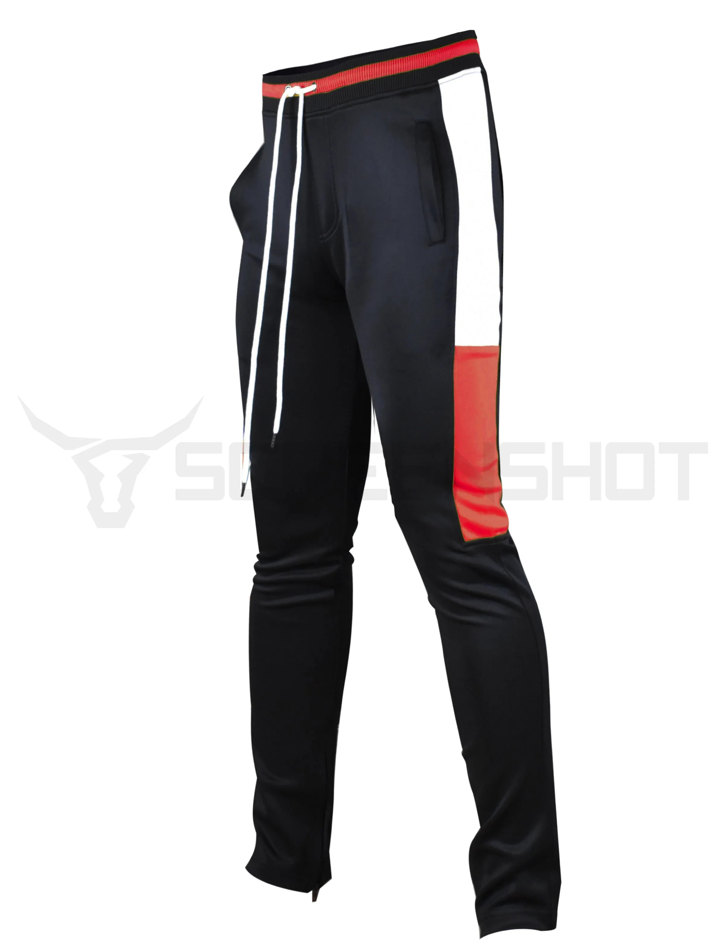 P11855-SIDE COLOR BLOCK TRACK PANTS