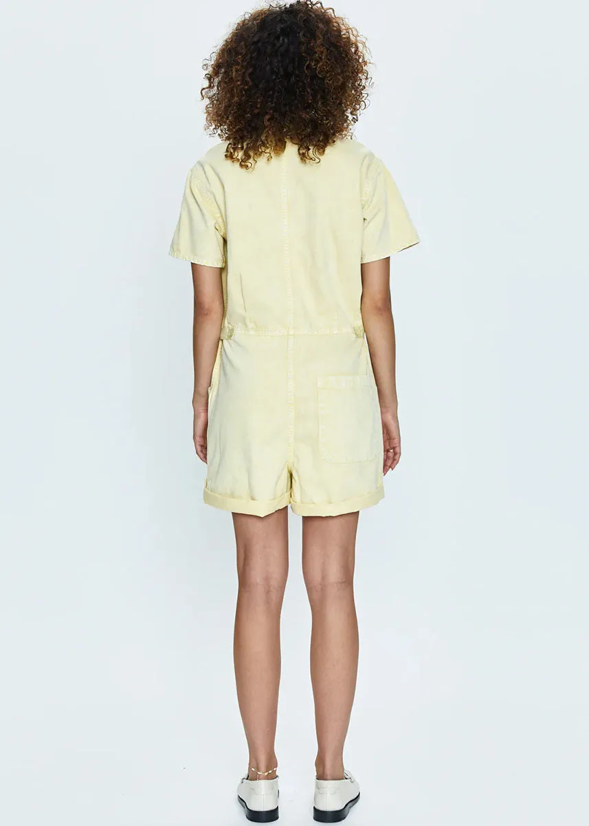 Parker Romper - Soft Honey Snow