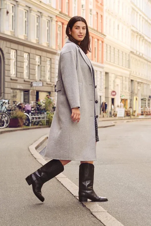 PART TWO LORELAI COAT LIGHT GREY MELANGE