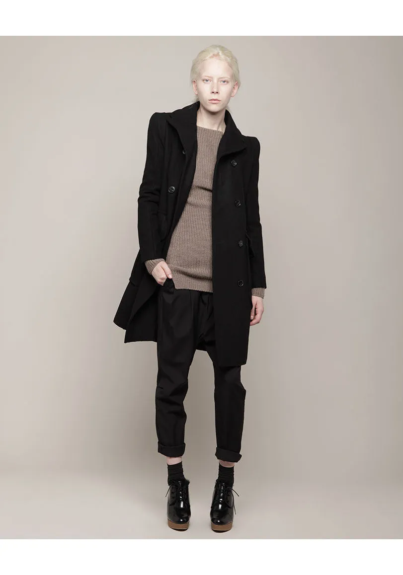 Patch Pocket Wool Coat