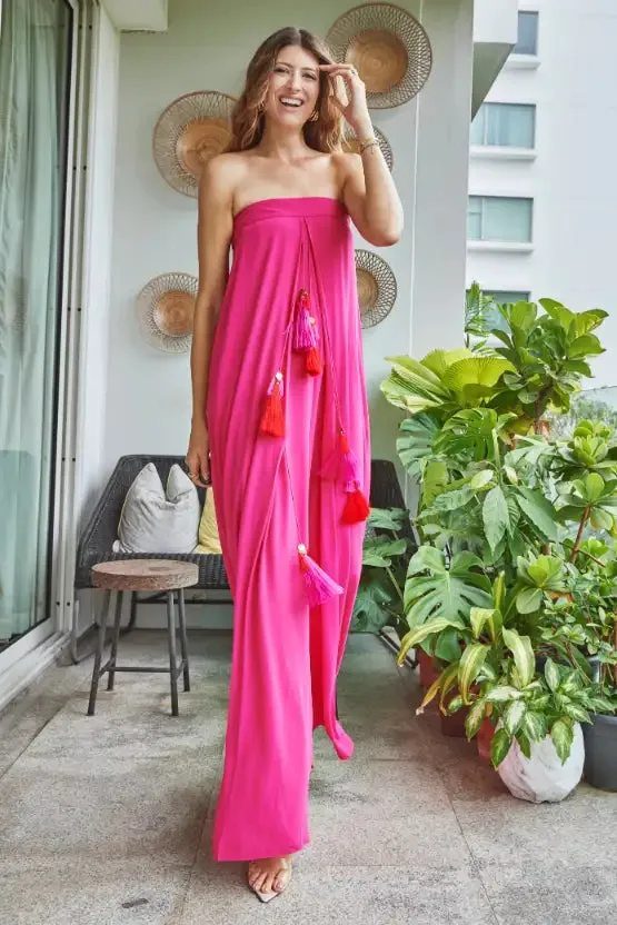 Pink Tassel Jumpsuit