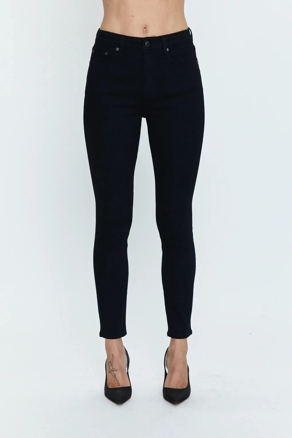 Pistola Aline High-Rise Skinny Jean: Dark Matter