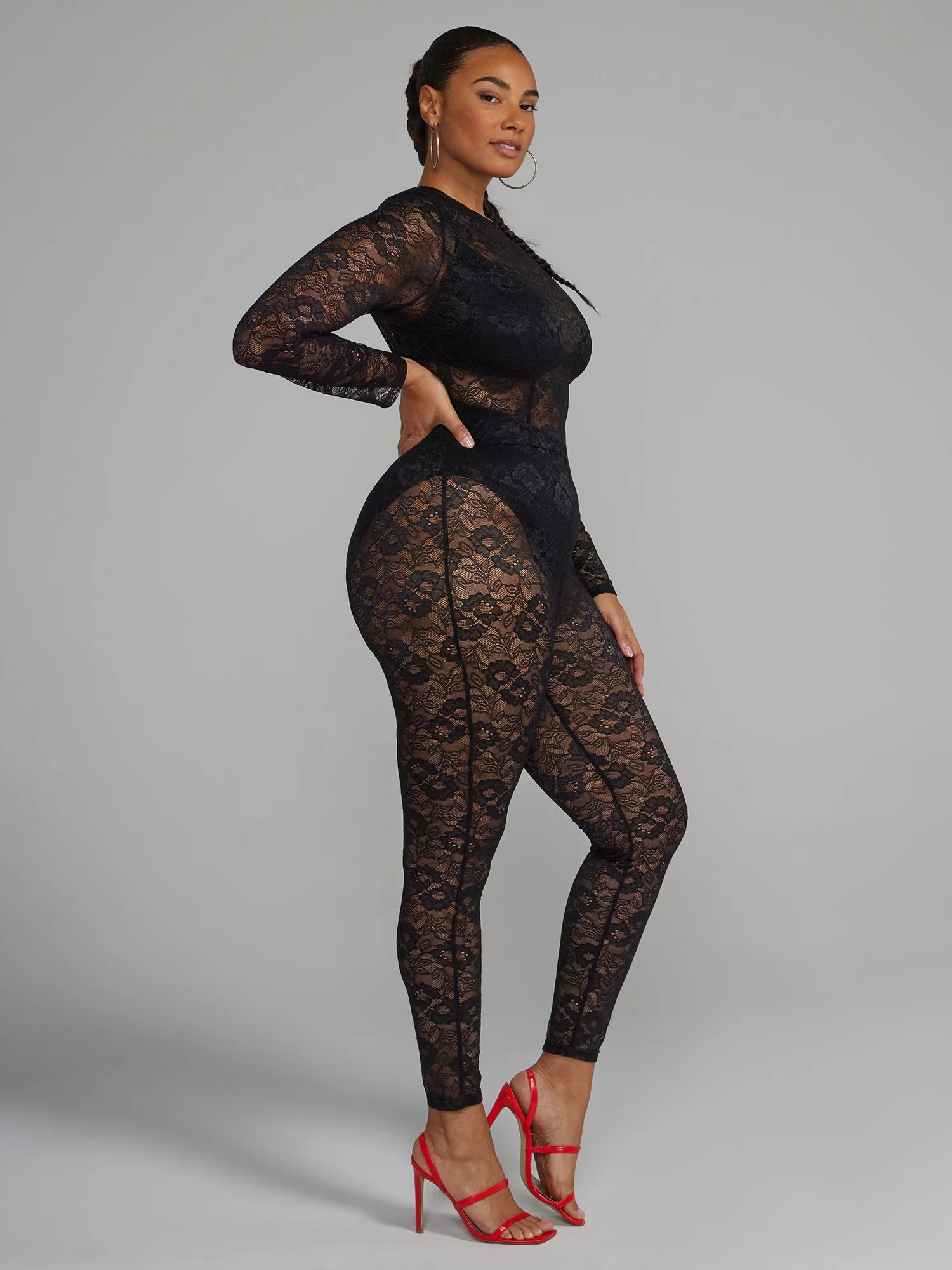 Plus Lace Jumpsuit