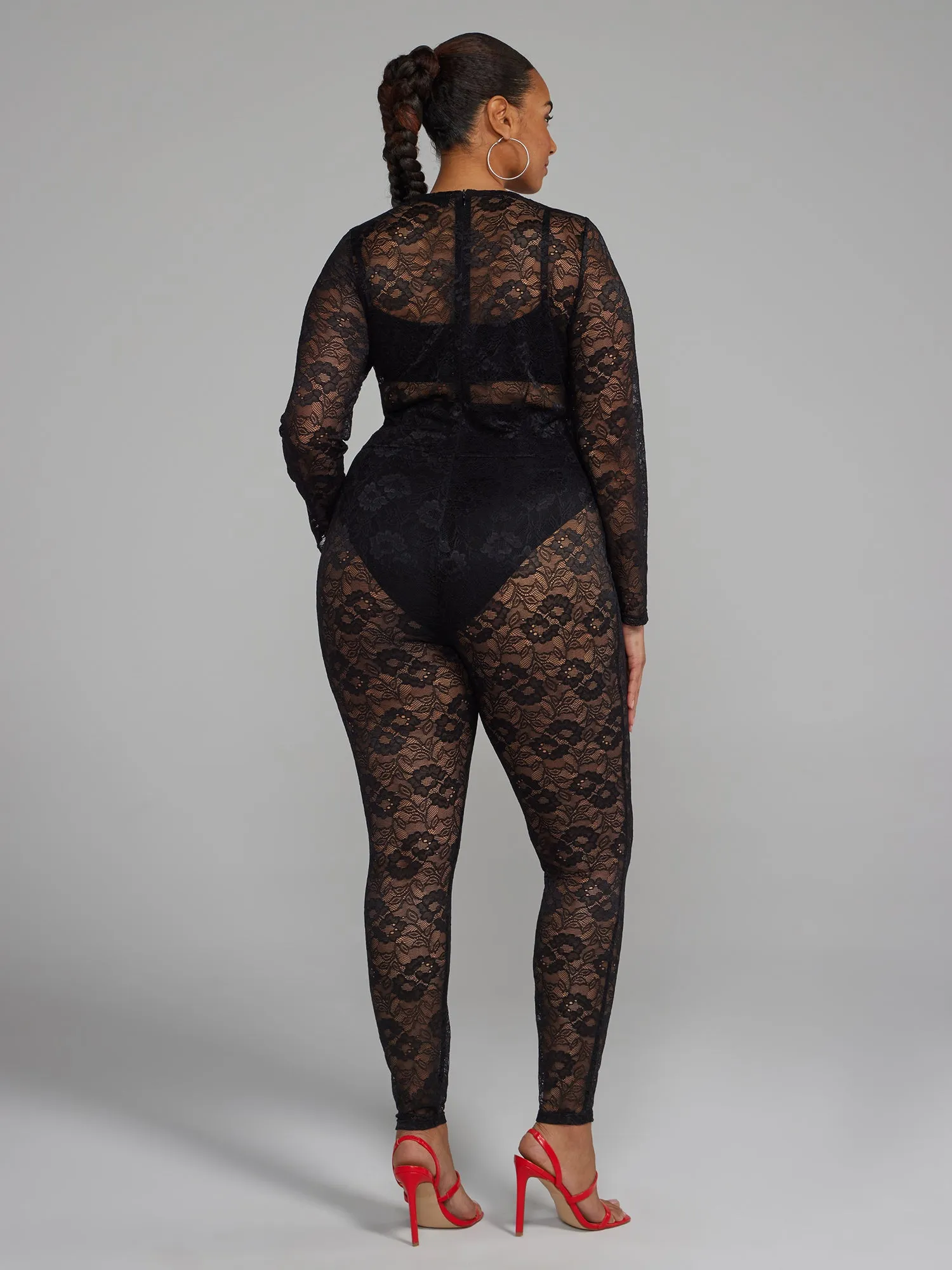 Plus Lace Jumpsuit