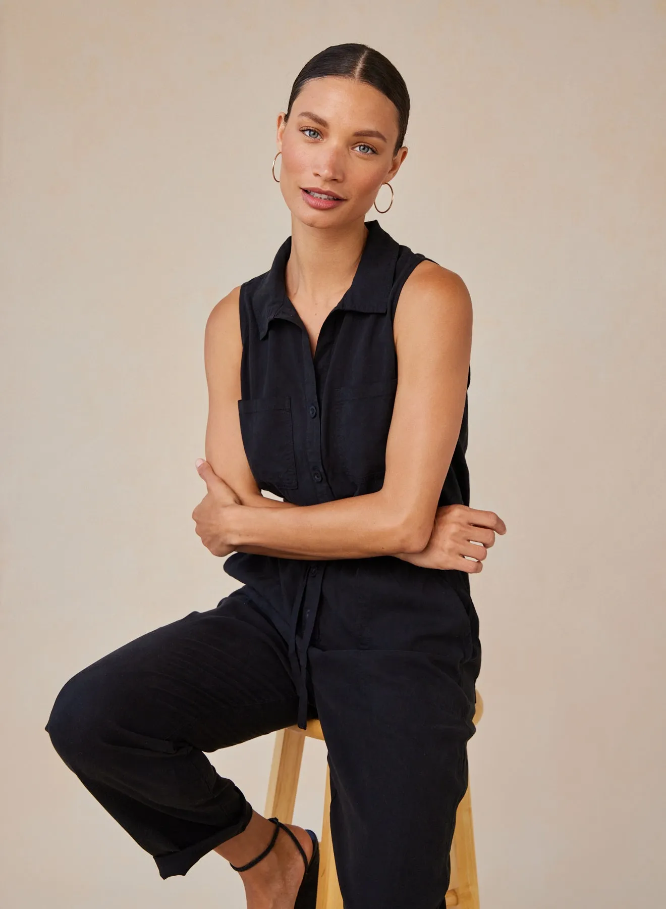 Pocket Jumpsuit - Vintage Black