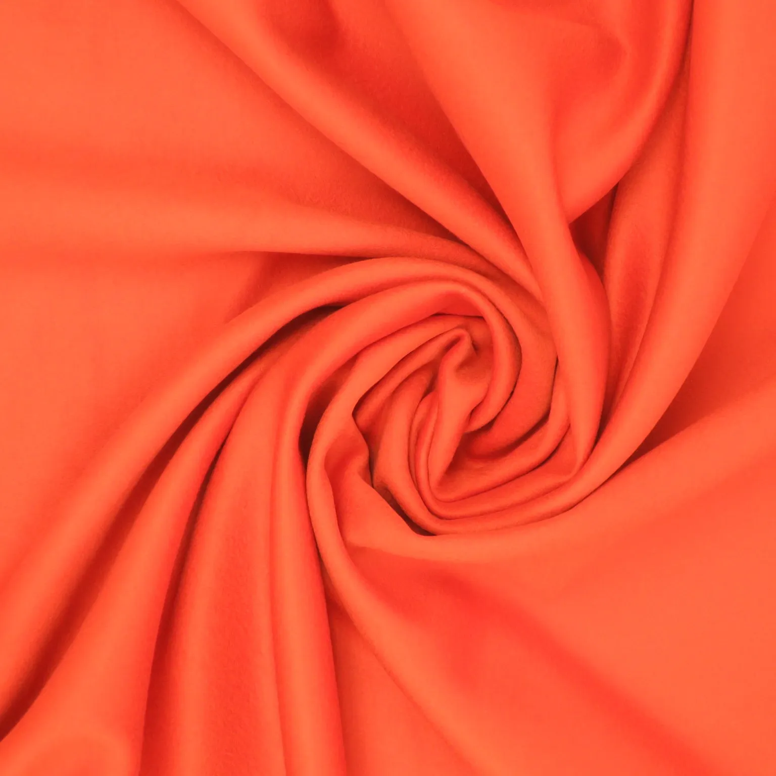 Portland Orange Solid Silk & Wool Blend Fabric