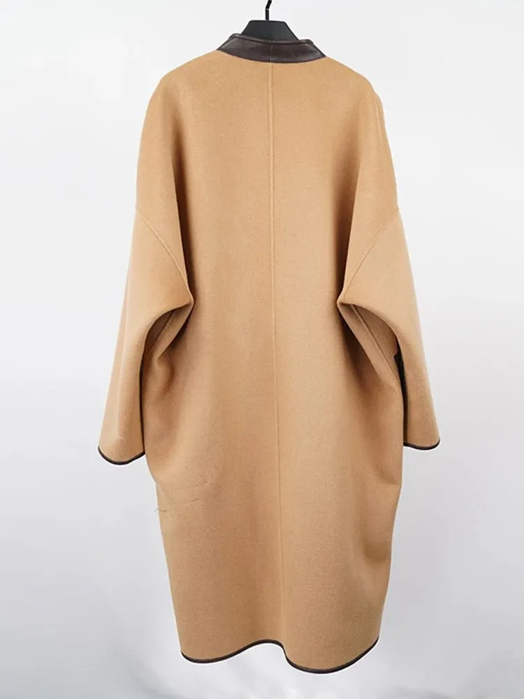 Pre Order:  Tasseled Scarf Wool Coat