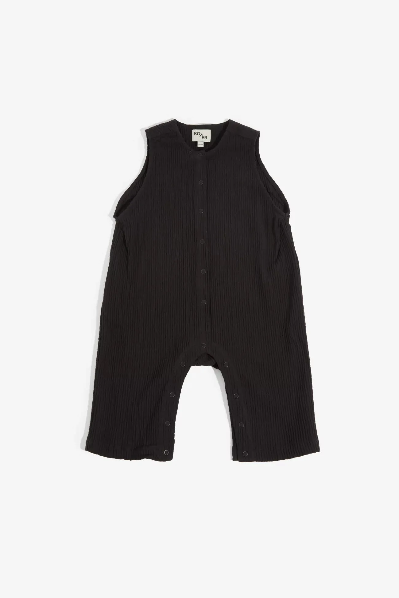 Puck rounded playsuit black