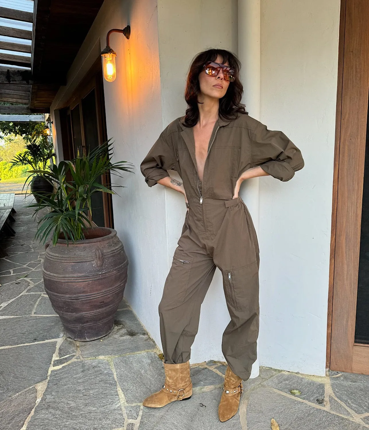 RABBIA JUMPSUIT- KHAKI