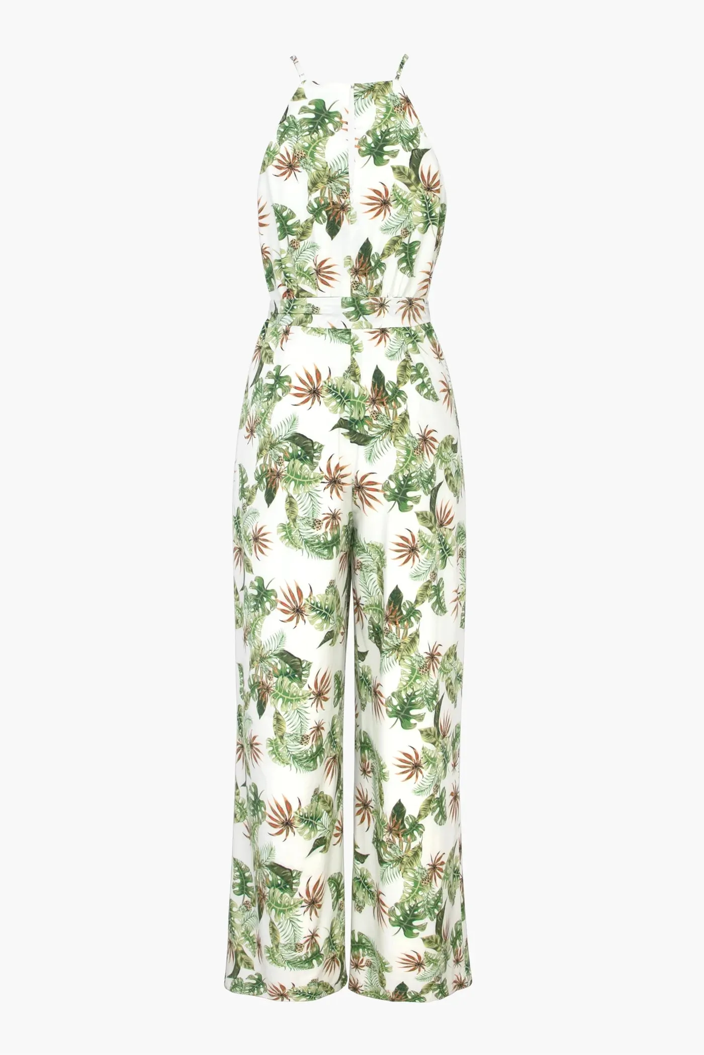 Renata Tropical Halter Jumpsuit