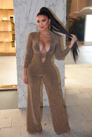 Royalty Jumpsuit (Gold)