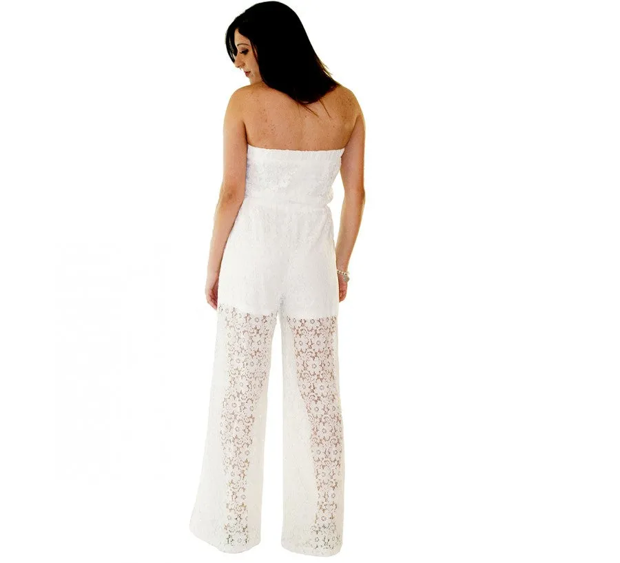 Ruffled Strapless Jumpsuit 153381