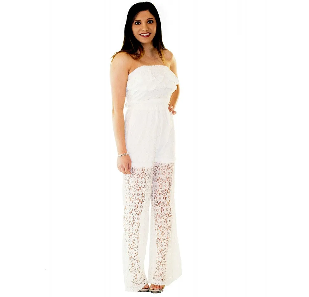 Ruffled Strapless Jumpsuit 153381