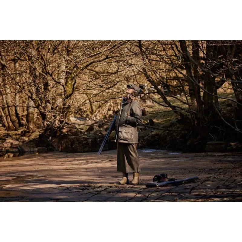 Schoffel Ladies Tweed Culottes - Loden Green Herringbone Tweed