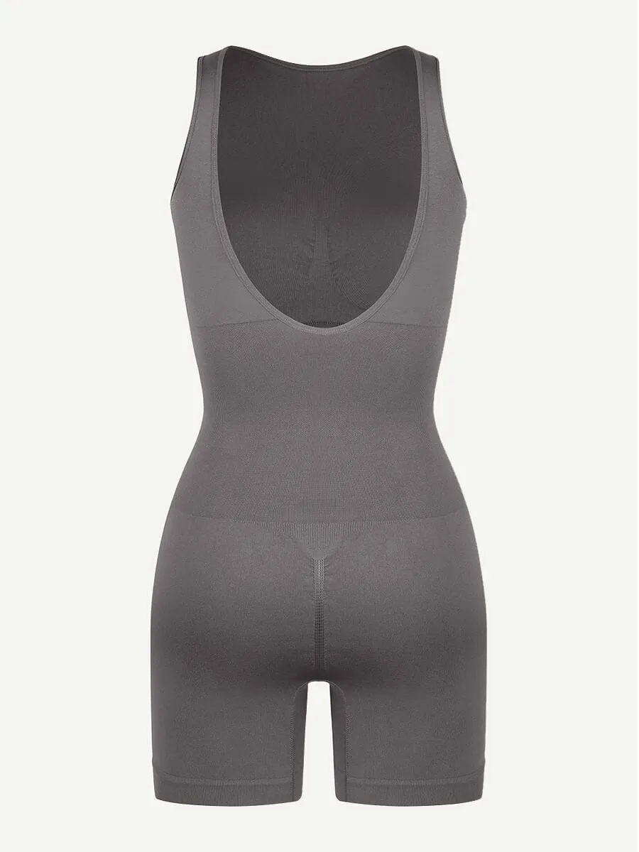 Seamless and Braless Sculpting Open Back Romper