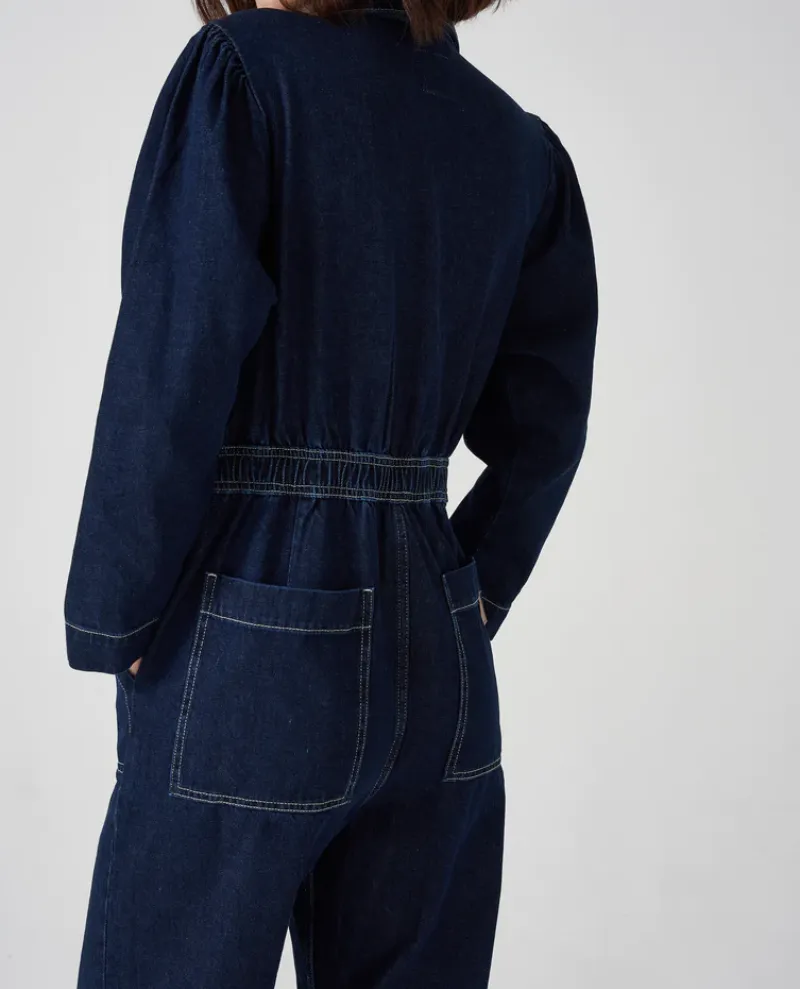 Seventy Mochi Lorna Dark Vintage Blue Jumpsuit