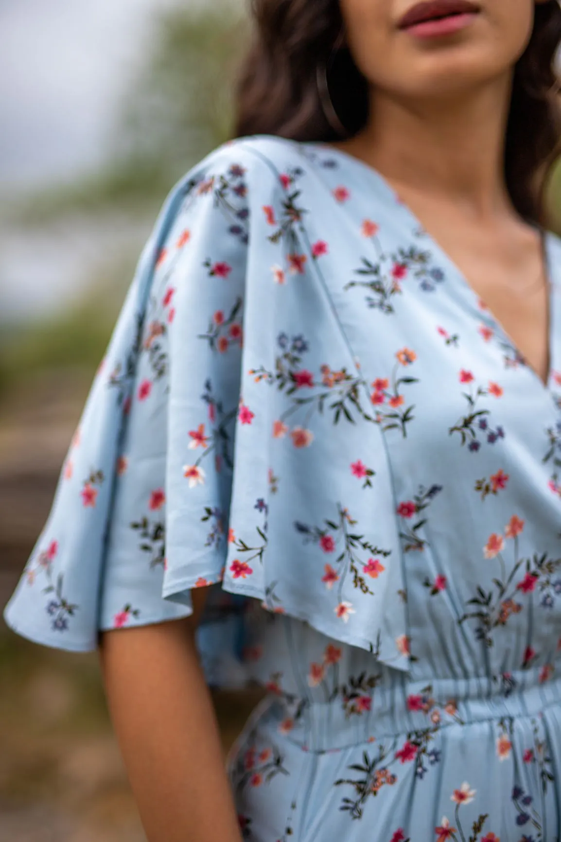 SKY BLUE FLORAL JUMPSUIT