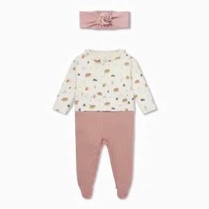 Sleep & Play Jumpsuit & Headband Outfit