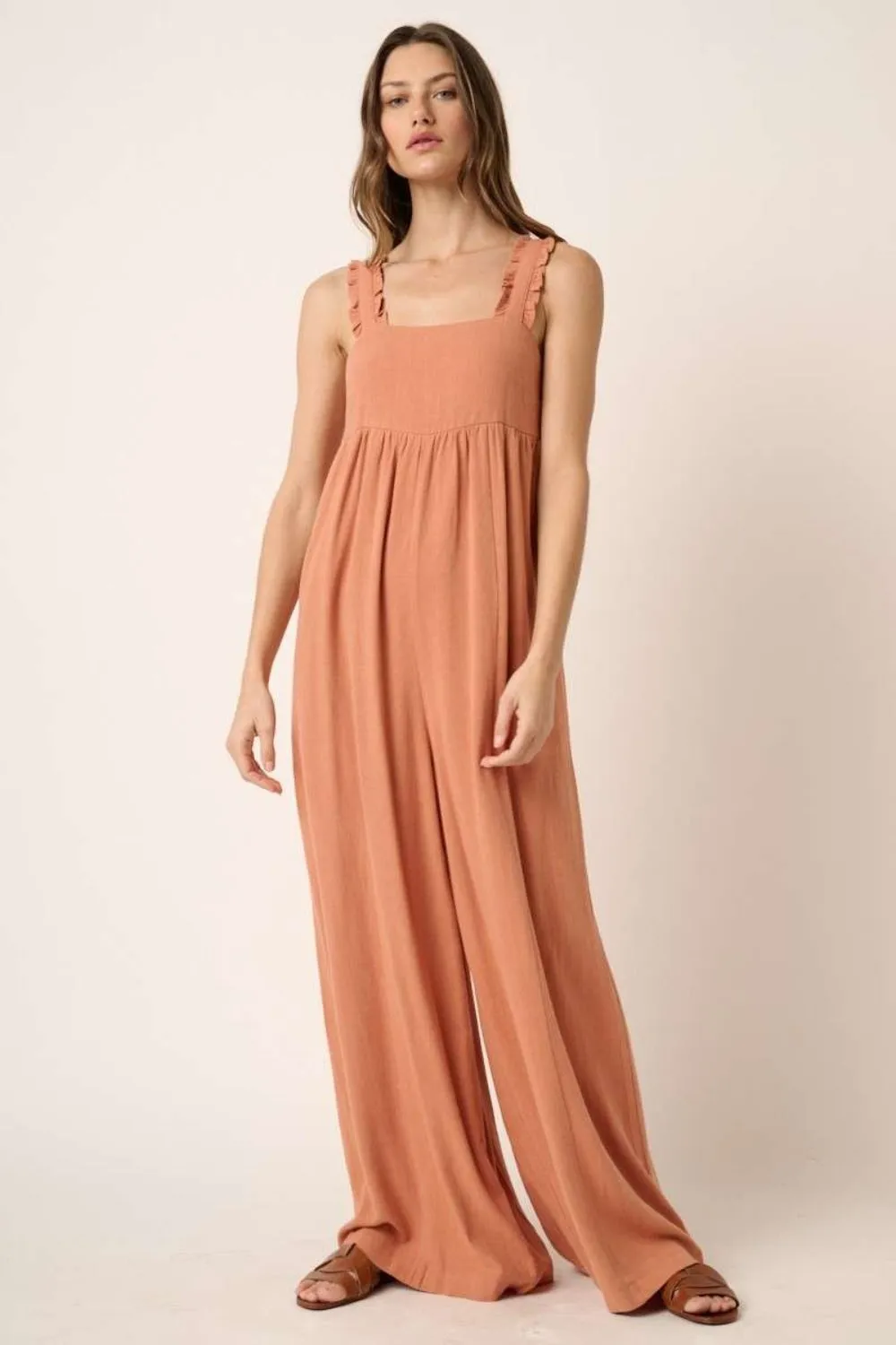 Sleeveless Wide Leg Jumpsuit