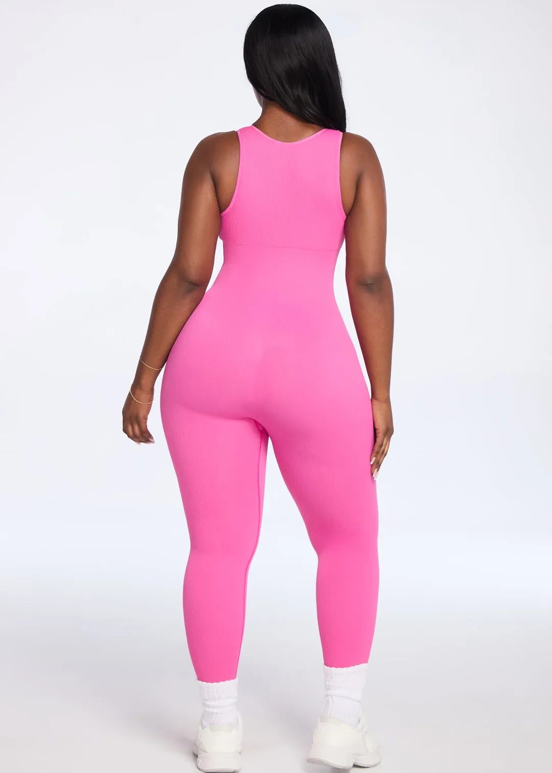 SnatchedKnit Front Zip Jumpsuit