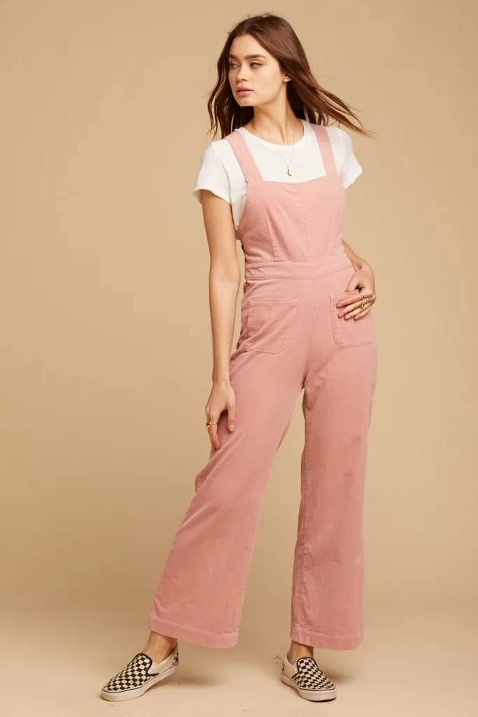 Soft Pink Cord Admiral Jumpsuit