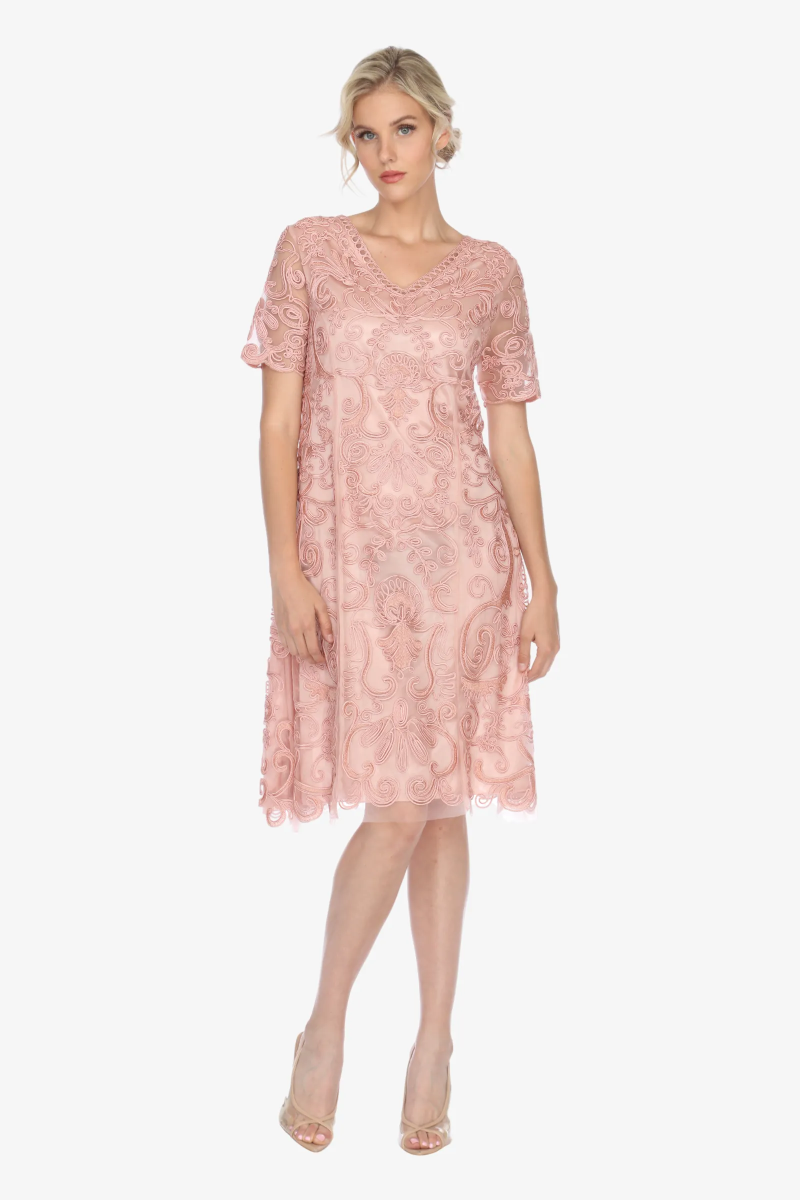 Soulmates 2201 Short Sleeve A-Line Day Dress