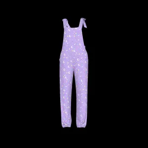 Starry Glitter Purple Jumpsuit Overalls