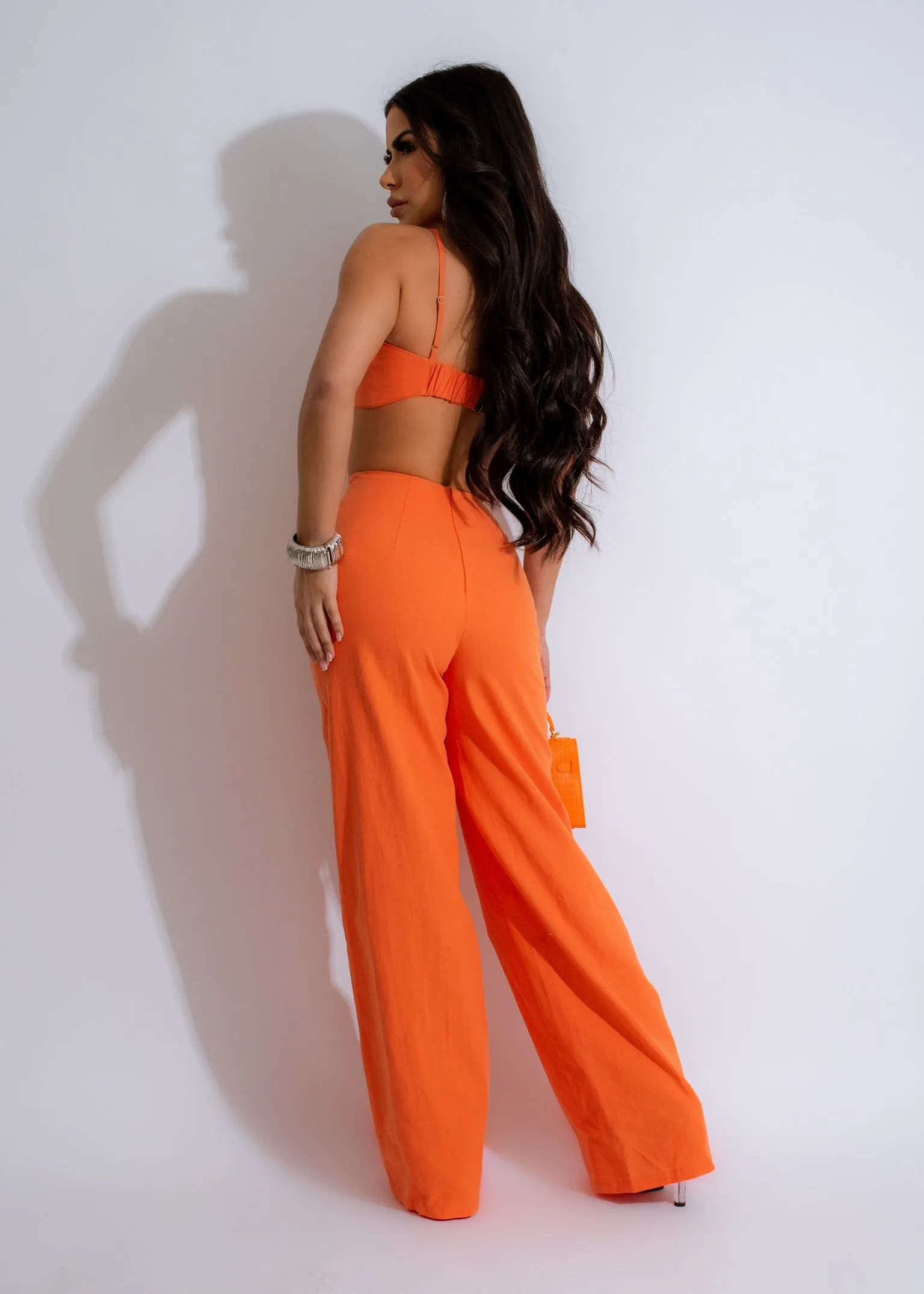 Sunny Vibes Jumpsuit Orange