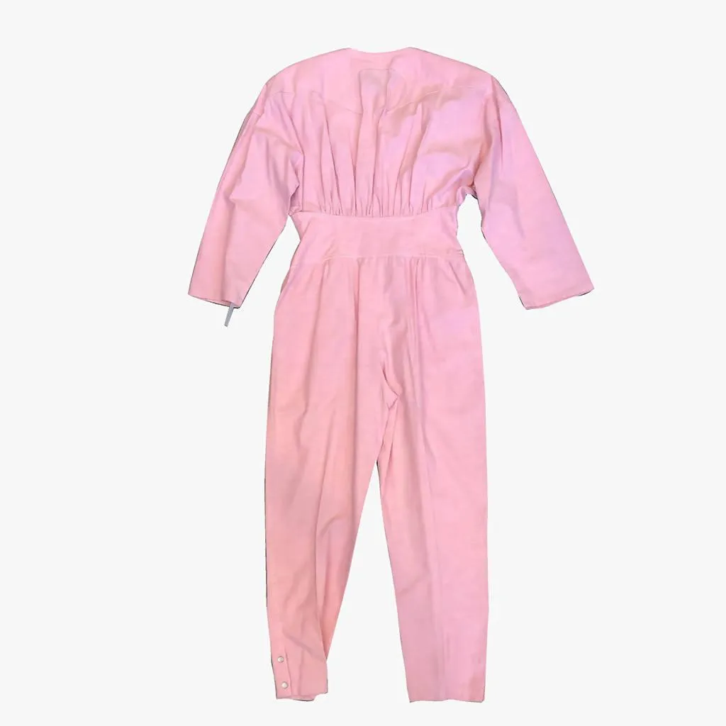 Thierry Mugler Pink Cotton Jumpsuit | EU 36