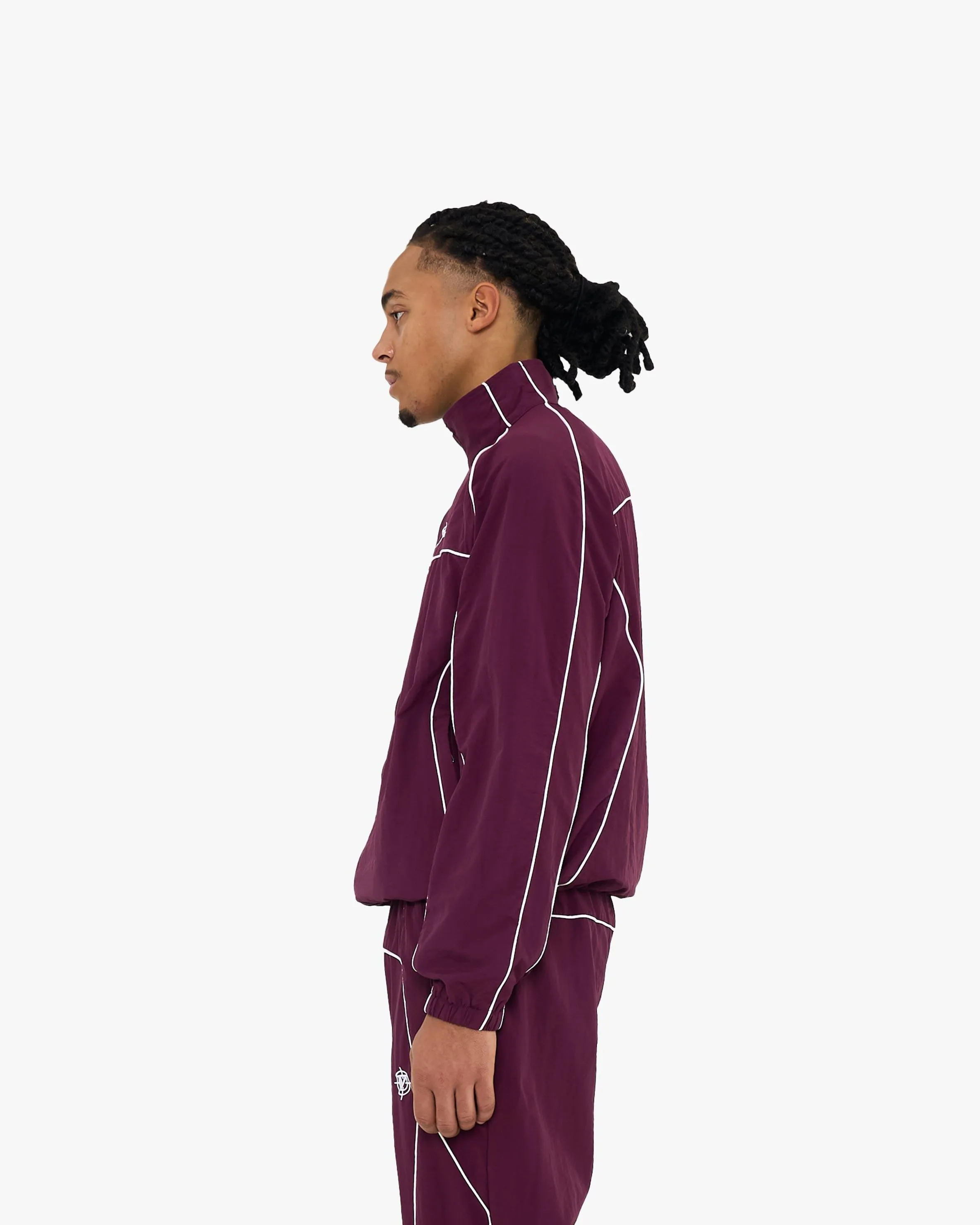 TRACK JACKET BURGUNDY