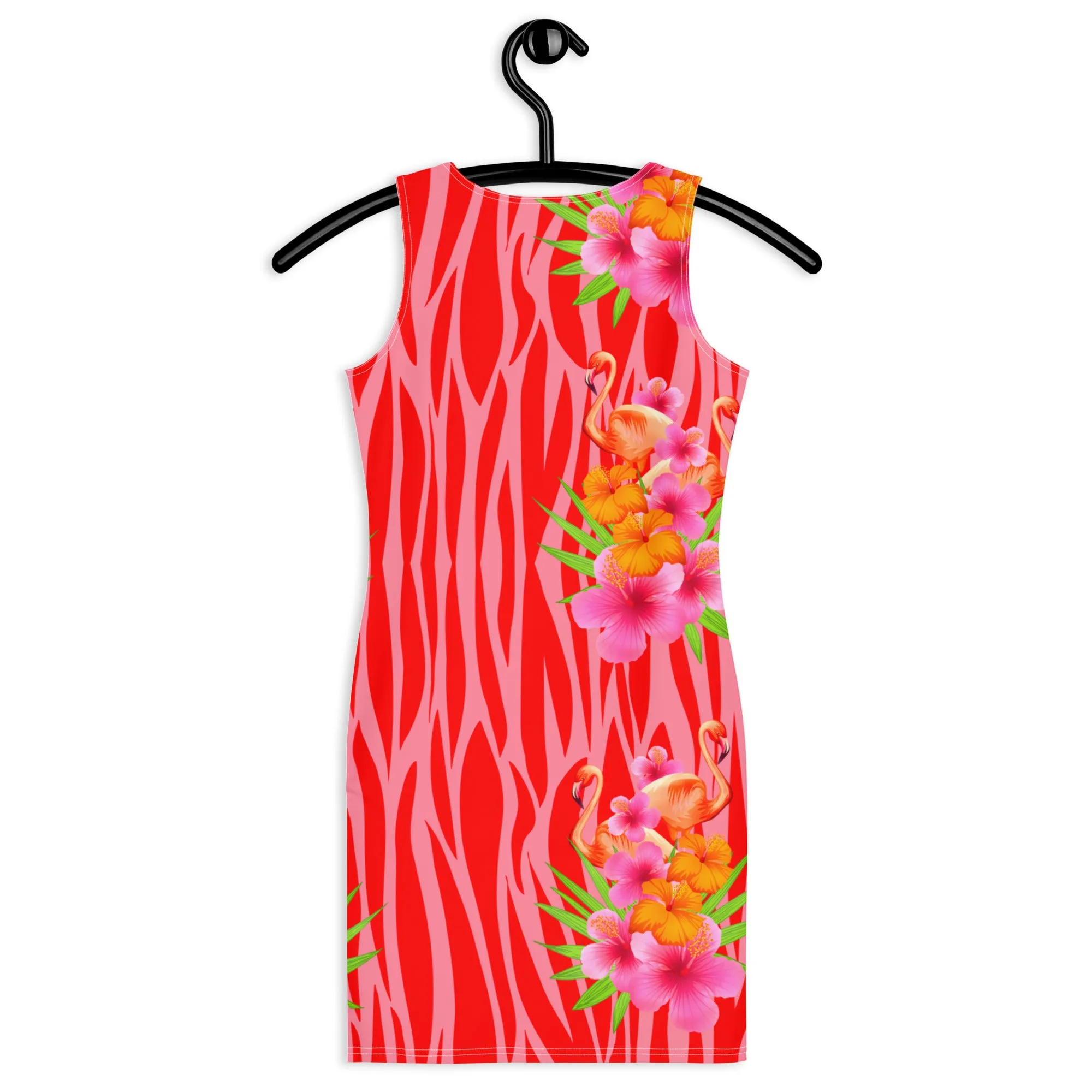 Tropique Flamingos Bodycon Dress