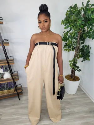 Tube Top Over Size Jumpsuit