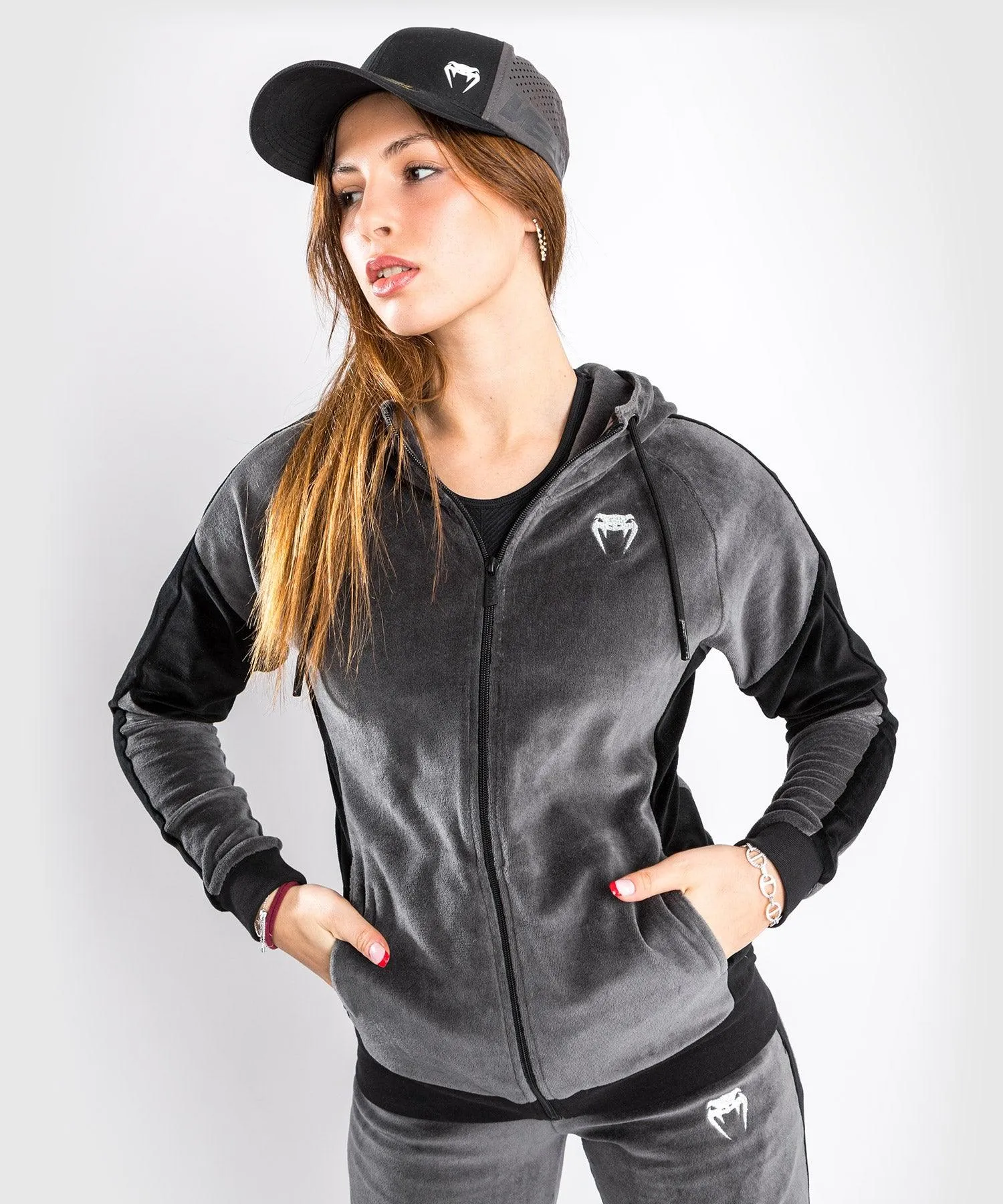 Venum Camoline 2.0 Velvet Track Jacket - For Women - Grey/Black