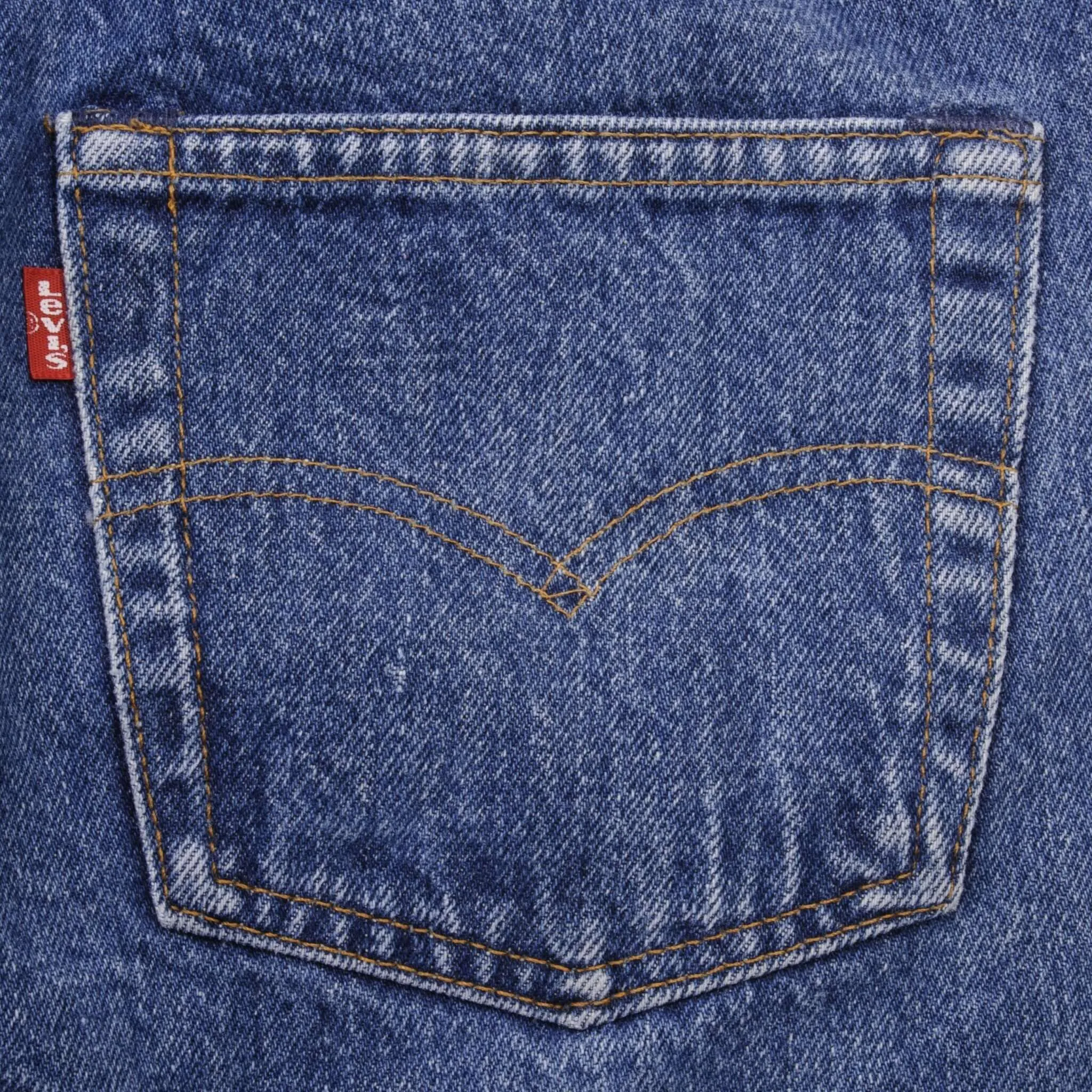 VINTAGE LEVIS 501 JEANS INDIGO 1980S SIZE W33 L30 MADE IN USA