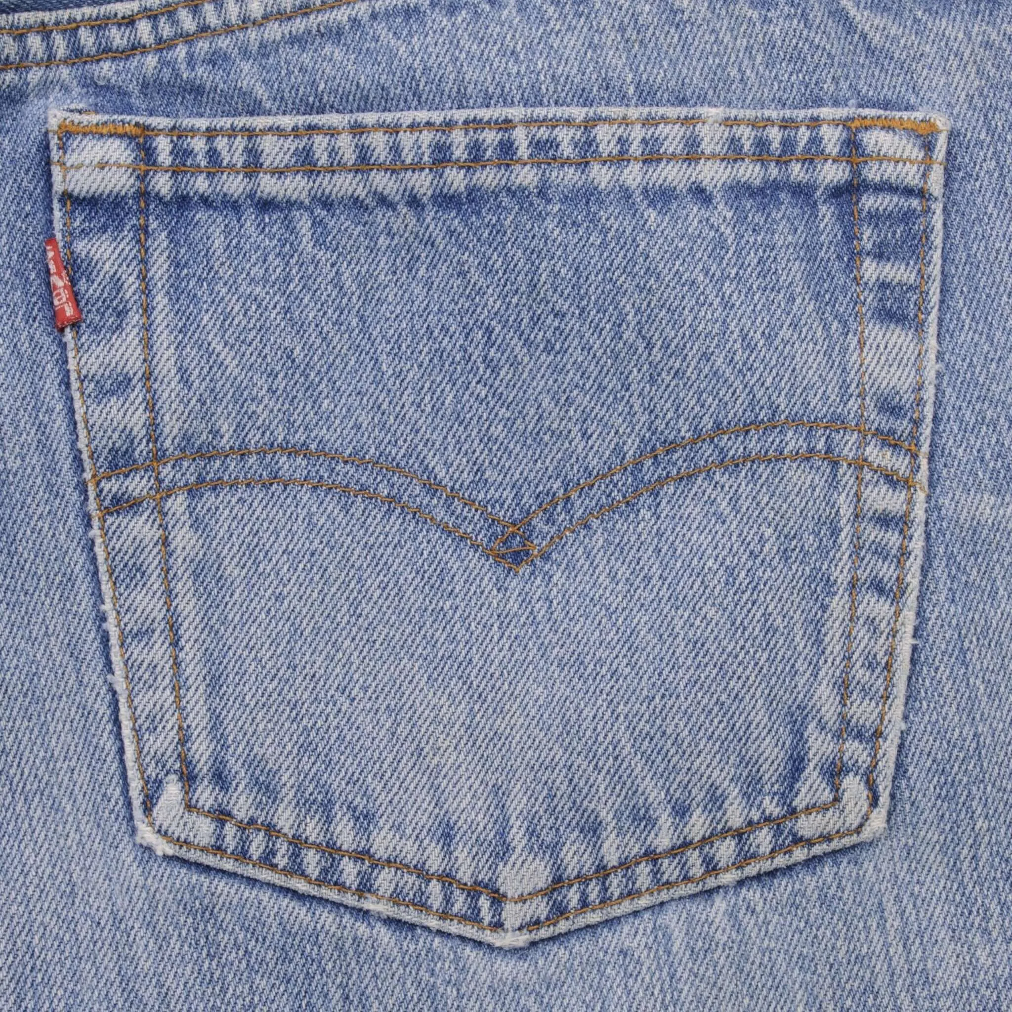 VINTAGE LEVIS 501 JEANS INDIGO 1980S SIZE W35 L33 MADE IN USA